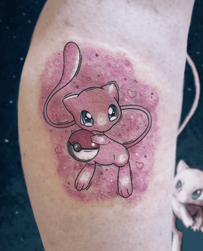 Kanto Mew Pokémon Tattoo