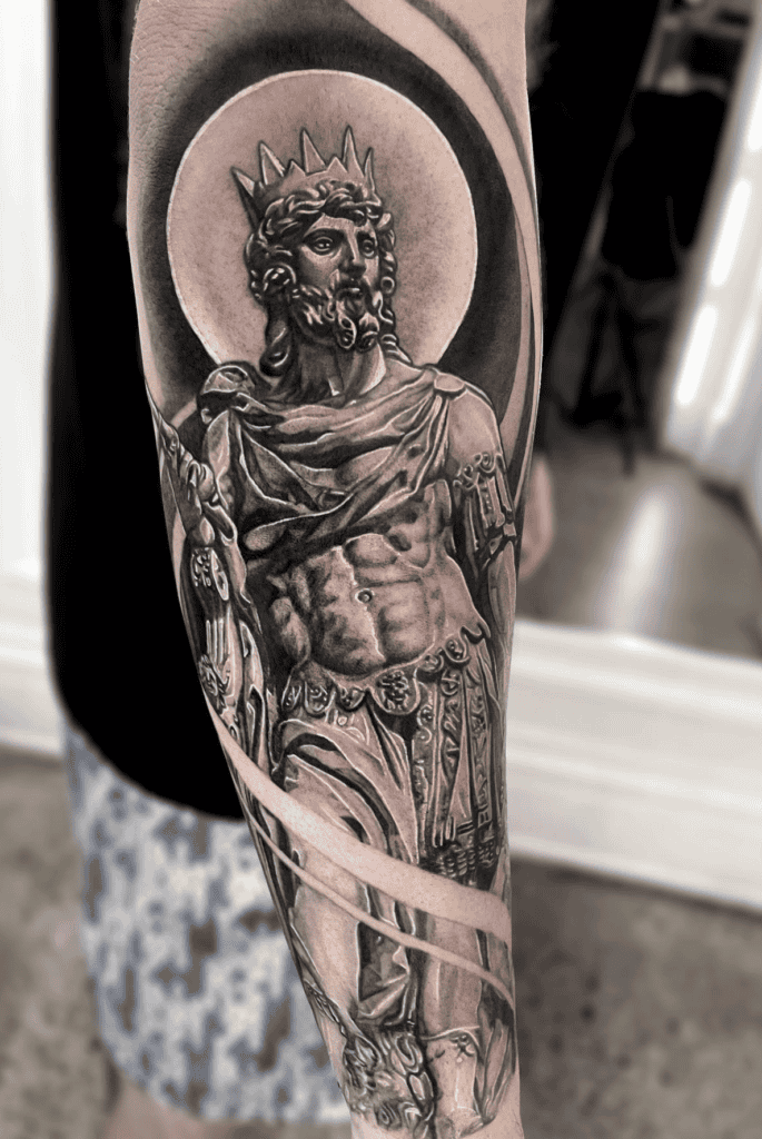 King David Royalty Christian Mythology Tattoo