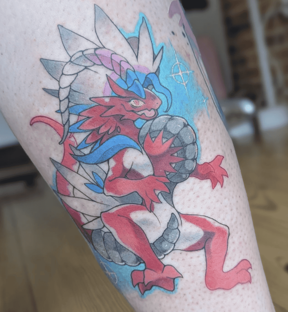 Koraidon Happy Paldea Pokémon Tattoo