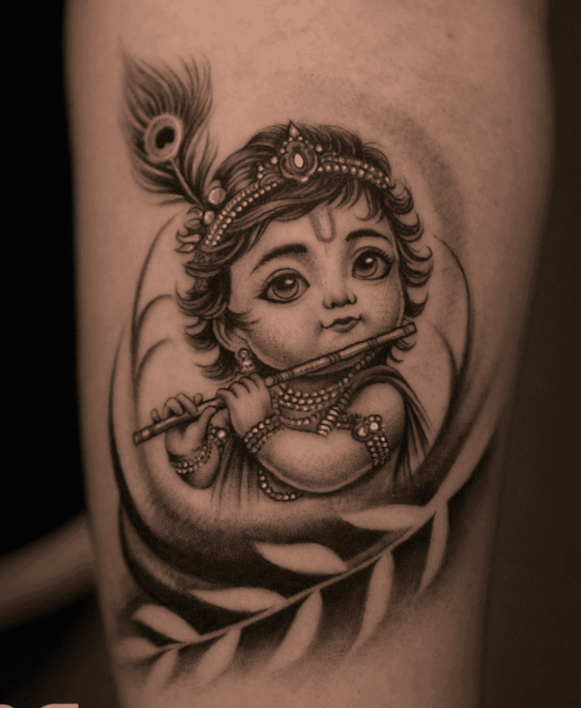 Krishna Youth Hindu Mythology Tattoo