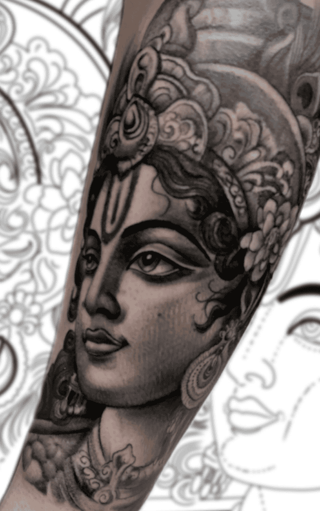 Lakshmi Hindu Mythology Tattoo