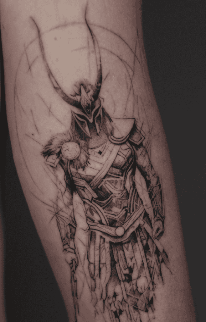 Loki Armour Norse Mythology Tattoo