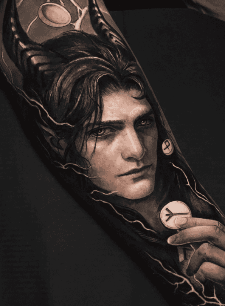 Loki Norse Mythology Tattoo