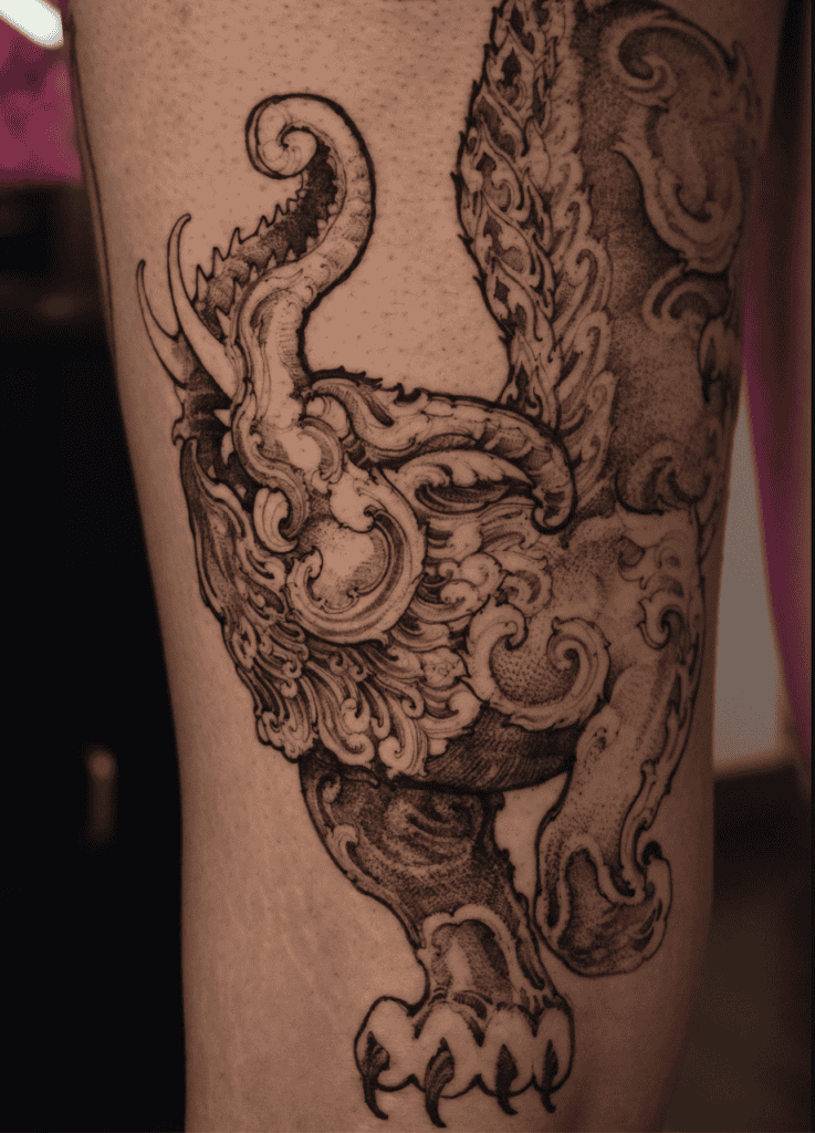 Makara trunk Hindu Mythology Tattoo