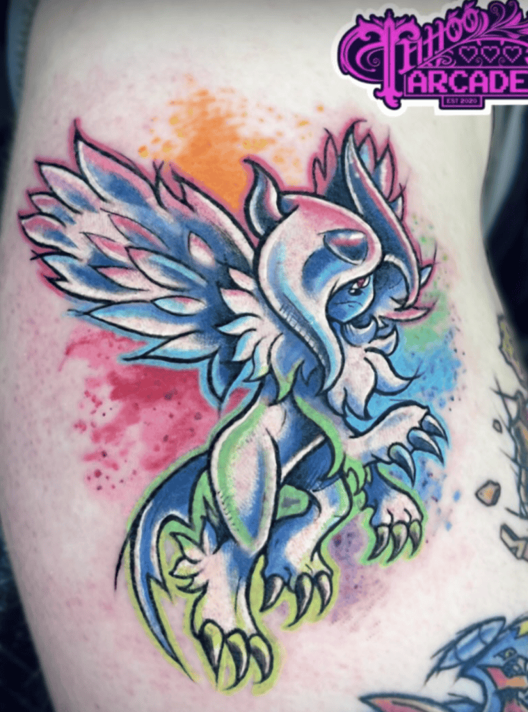 Mega Absol Alt Mega Pokémon Tattoo