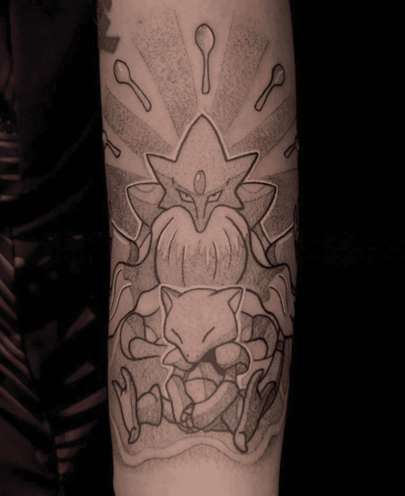 Mega Alakazam Mega Pokémon Tattoo