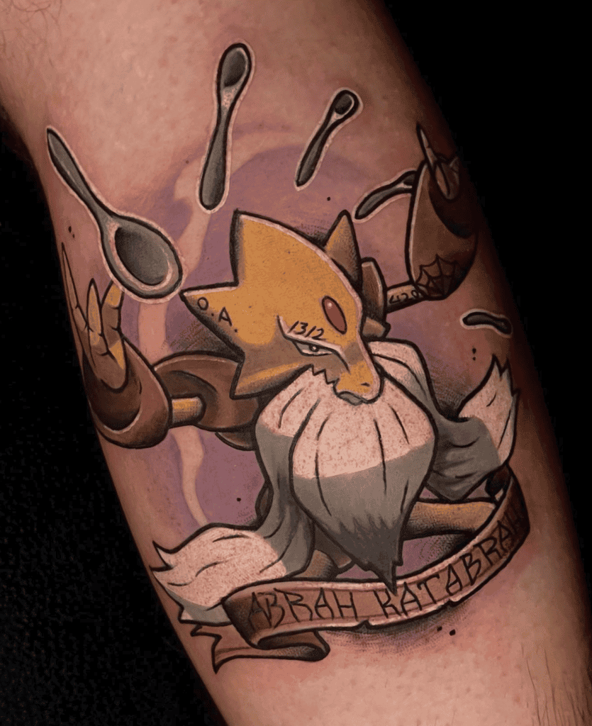 Mega Alakazam Power Mega Pokémon Tattoo