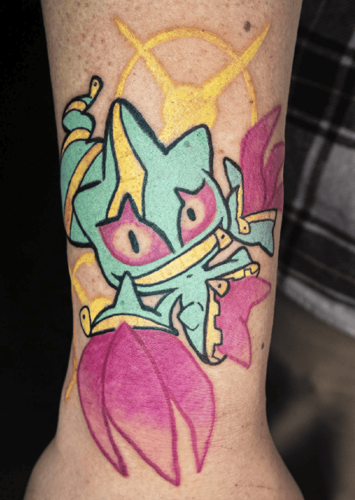 Mega Banette Colourful Mega Pokémon Tattoo