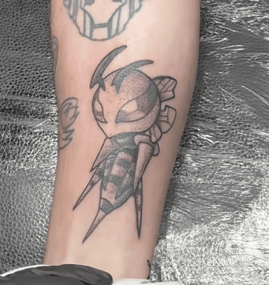 Mega Beedrill Chibi Mega Pokémon Tattoo
