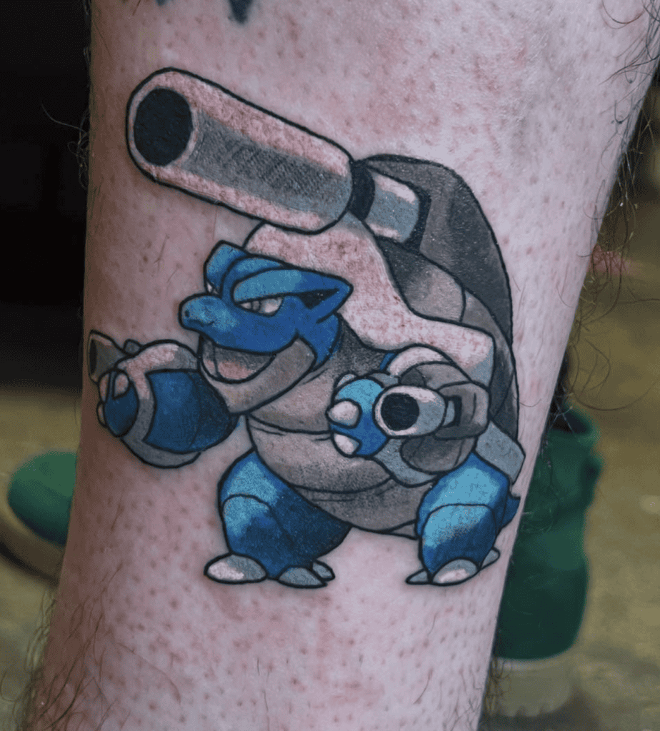 Mega Blastoise Body Mega Pokémon Tattoo