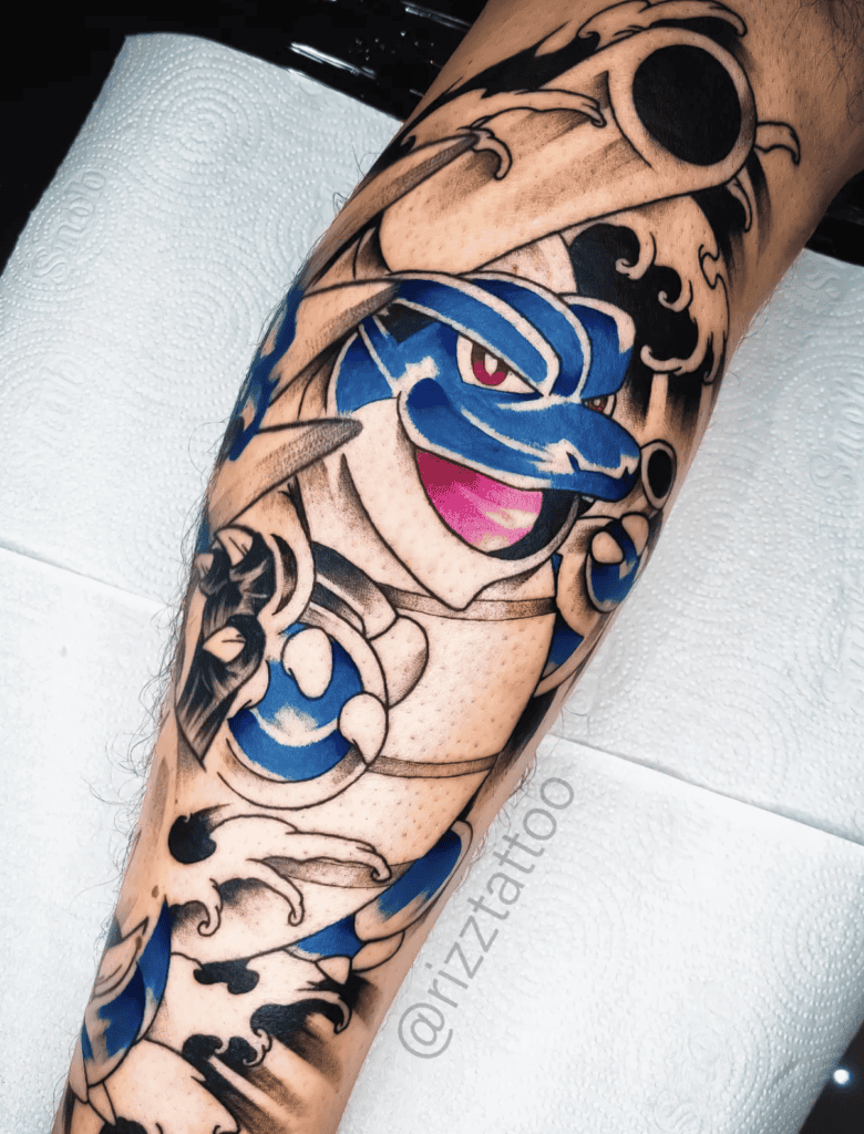 Mega Blastoise Irezumi Mega Pokémon Tattoo