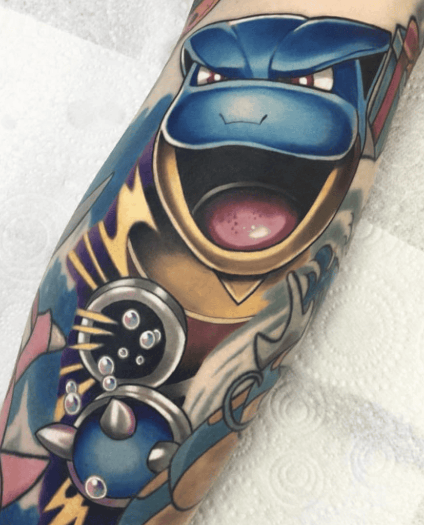 Mega Blastoise Mega Pokémon Tattoo