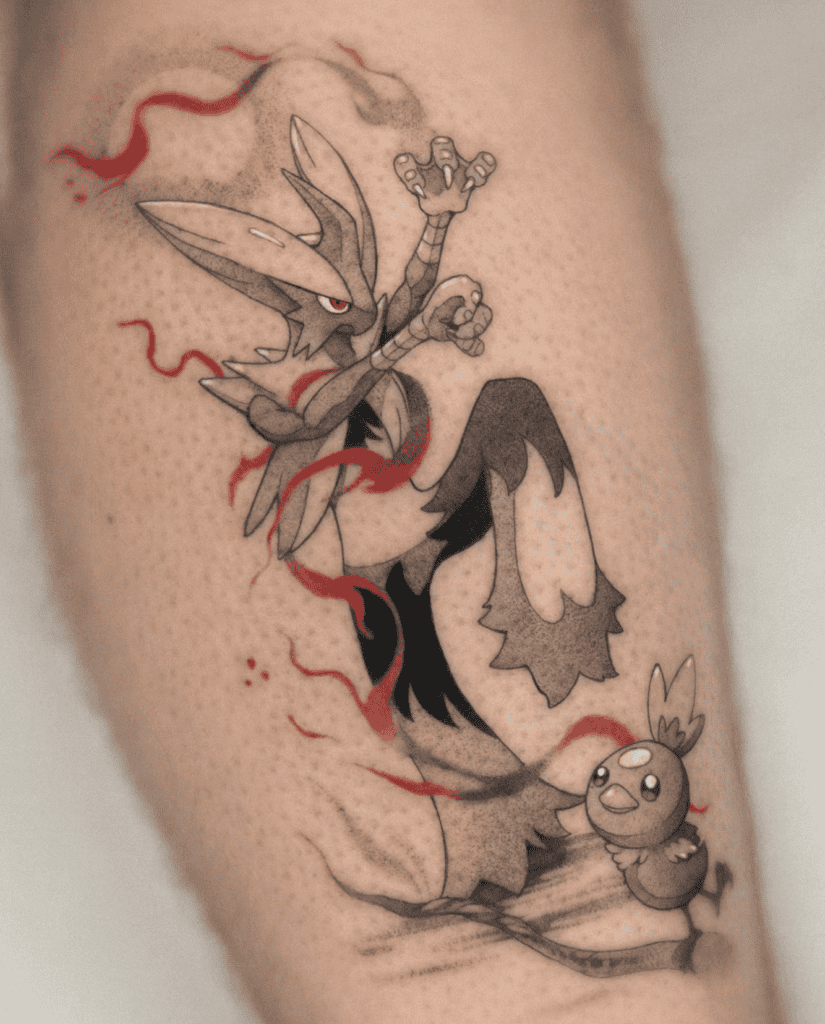 Mega Blaziken Training Mega Pokémon Tattoo
