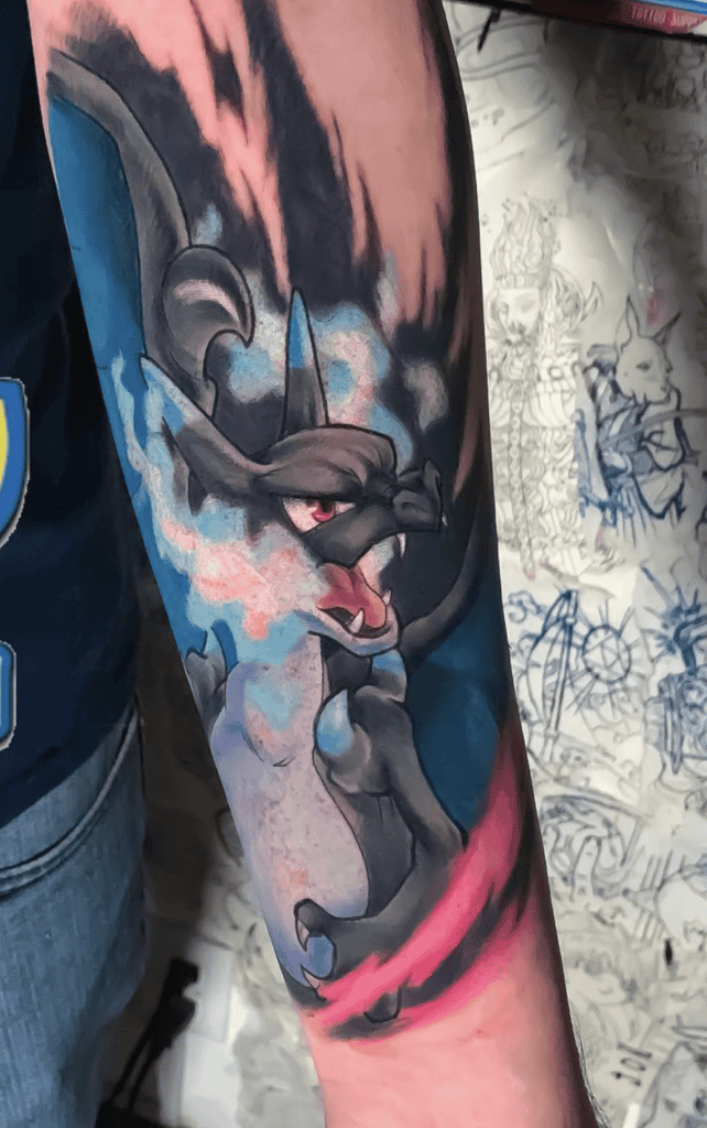 Mega Charizard X Dragon Mega Pokémon Tattoo