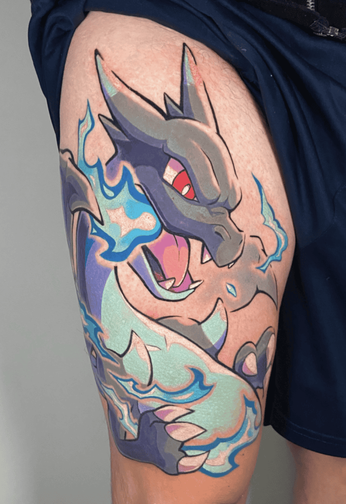Mega Charizard X Mega Pokémon Tattoo