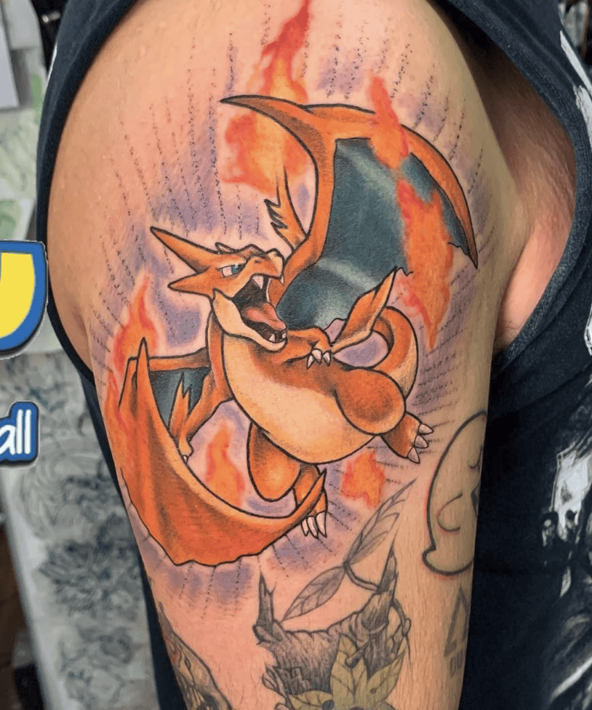 Mega Charizard Y Mega Pokémon Tattoo