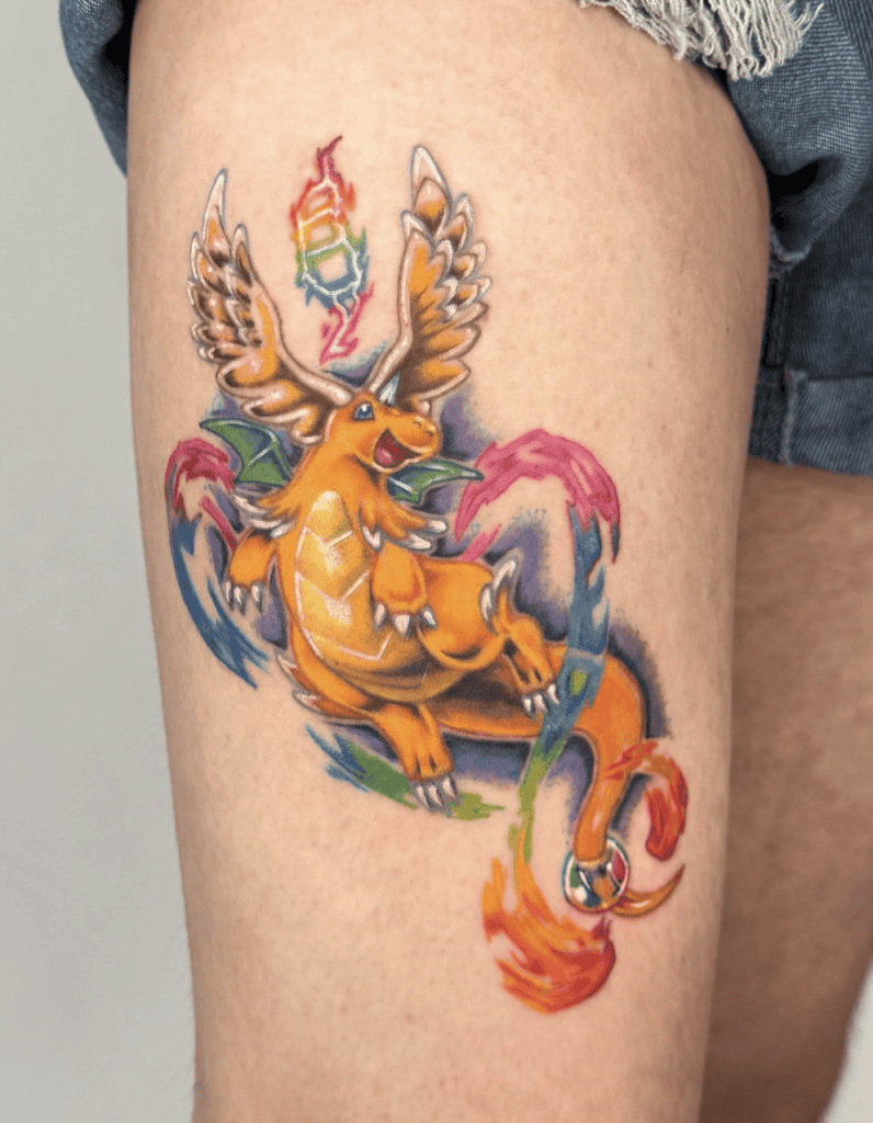 Mega Dragonite Mega Pokémon Tattoo
