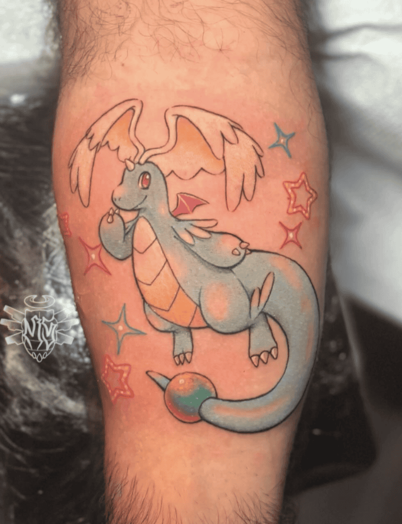 Mega Dragonite Shiny Mega Pokémon Tattoo