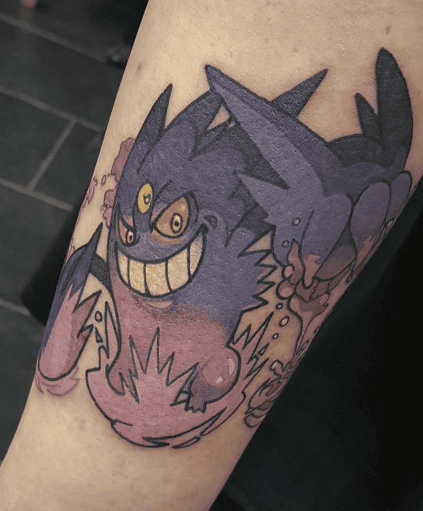 Mega Gengar Attack Mega Pokémon Tattoo