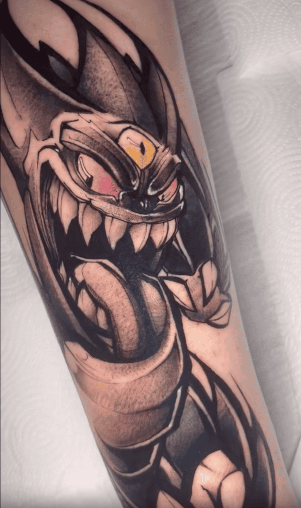 Mega Gengar Dark Mega Pokémon Tattoo