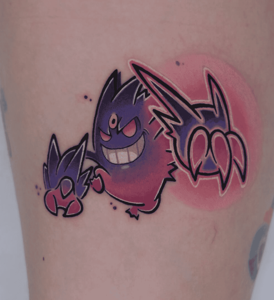 Mega Gengar Mega Pokémon Tattoo