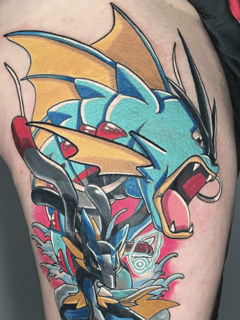 Mega Gyarados Mega Pokémon Tattoo