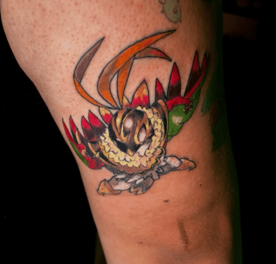 Mega Hawlucha Dive Mega Pokémon Tattoo