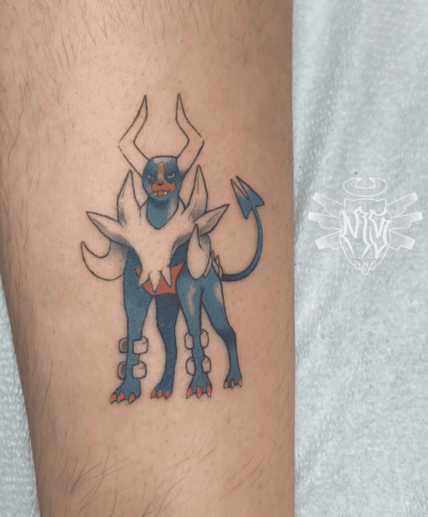 Mega Houndoom Mega Pokémon Tattoo