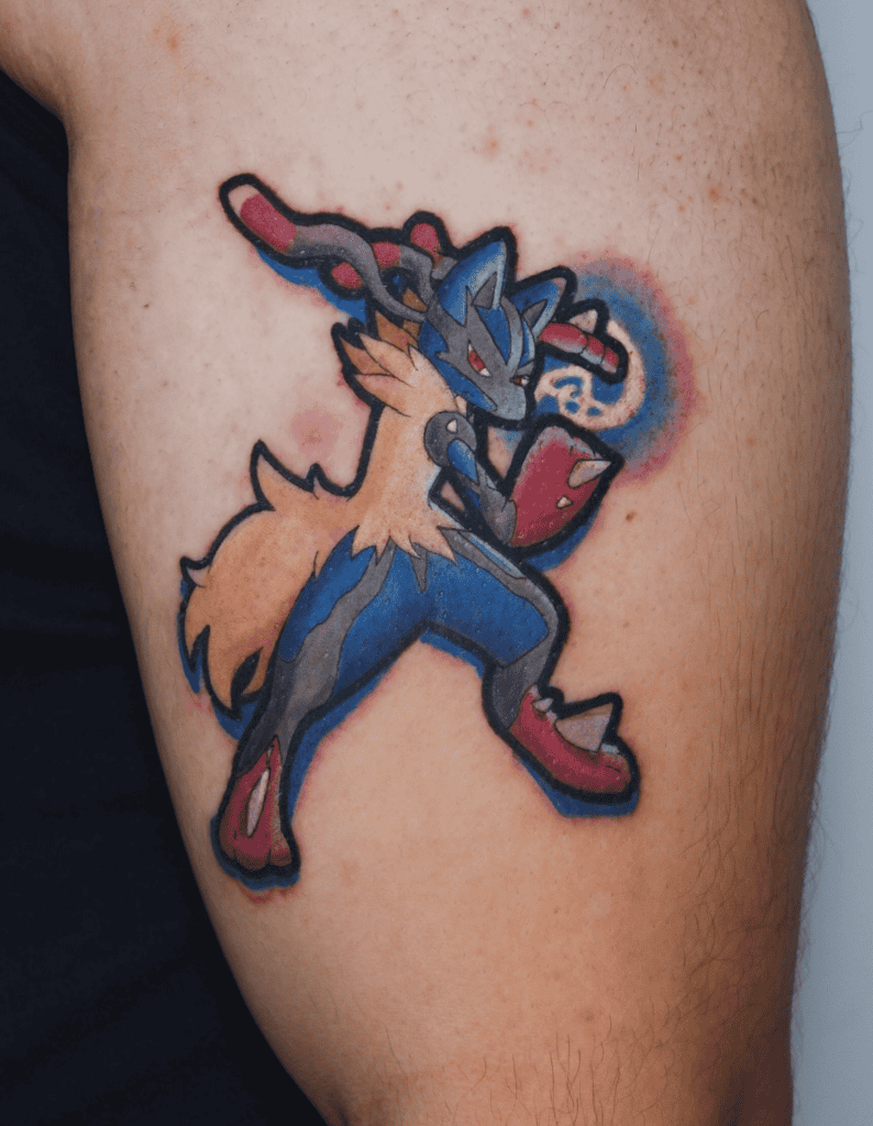 Mega Lucario Punch Mega Pokémon Tattoo
