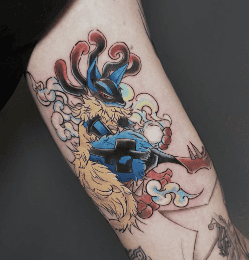 Mega Lucario Rest Mega Pokémon Tattoo