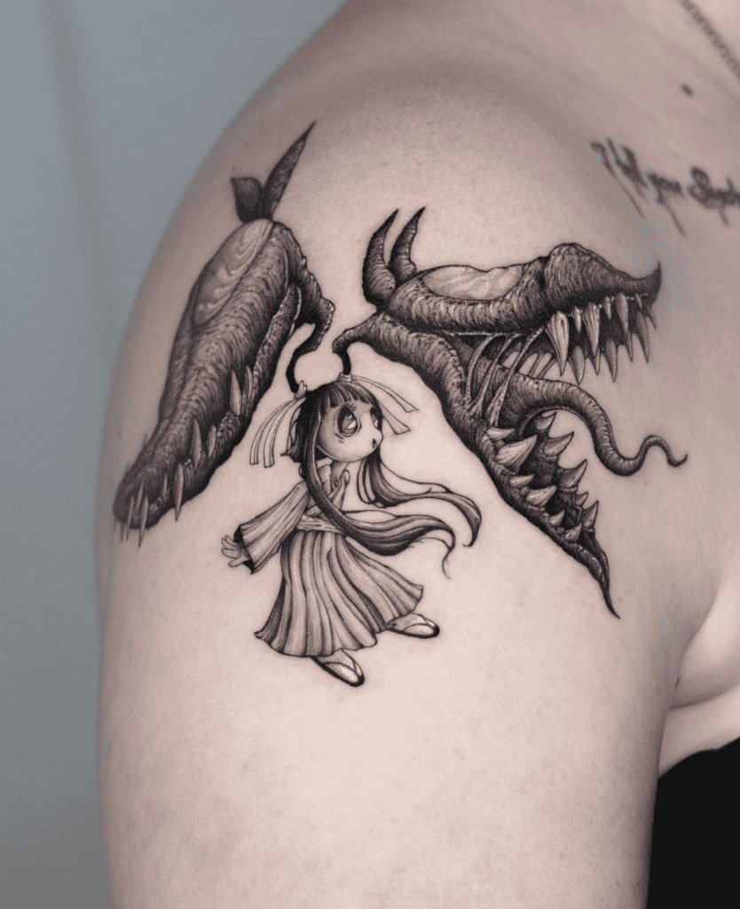 Mega Mawile Realistic Mega Pokémon Tattoo