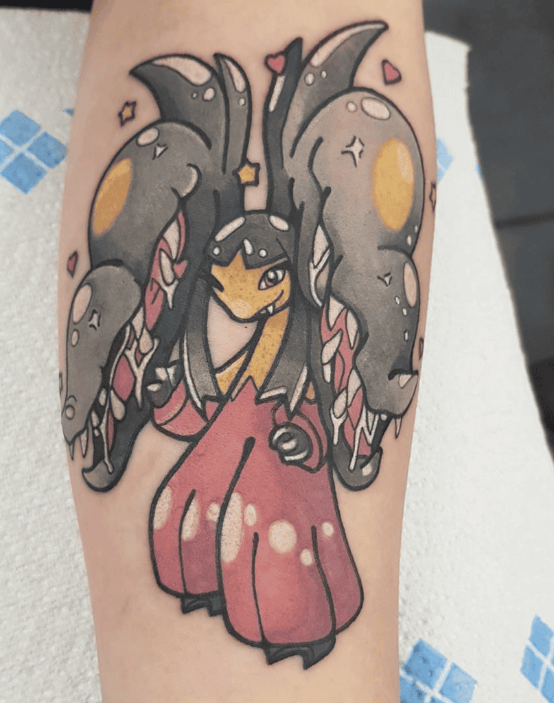 Mega Mawile Wink Mega Pokémon Tattoo