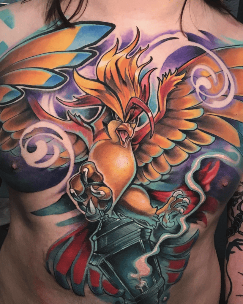 Mega Pidgeot Attack Mega Pokémon Tattoo