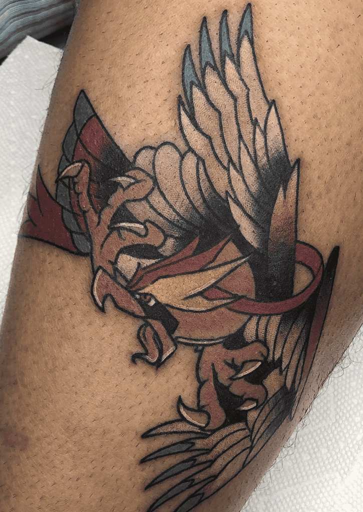Mega Pidgeot Traditional Mega Pokémon Tattoo