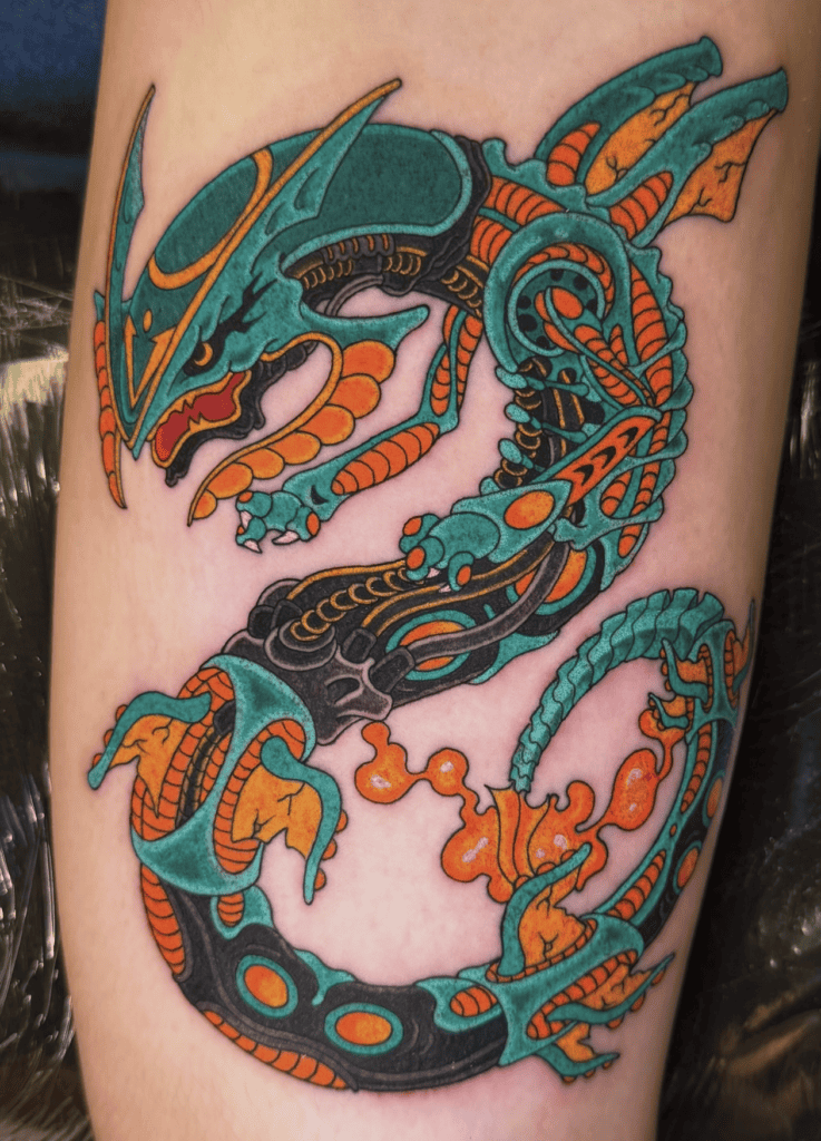 Mega Rayquaza Art Mega Pokémon Tattoo