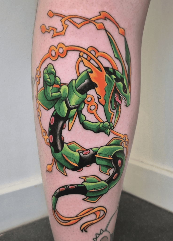 Mega Rayquaza Mega Pokémon Tattoo
