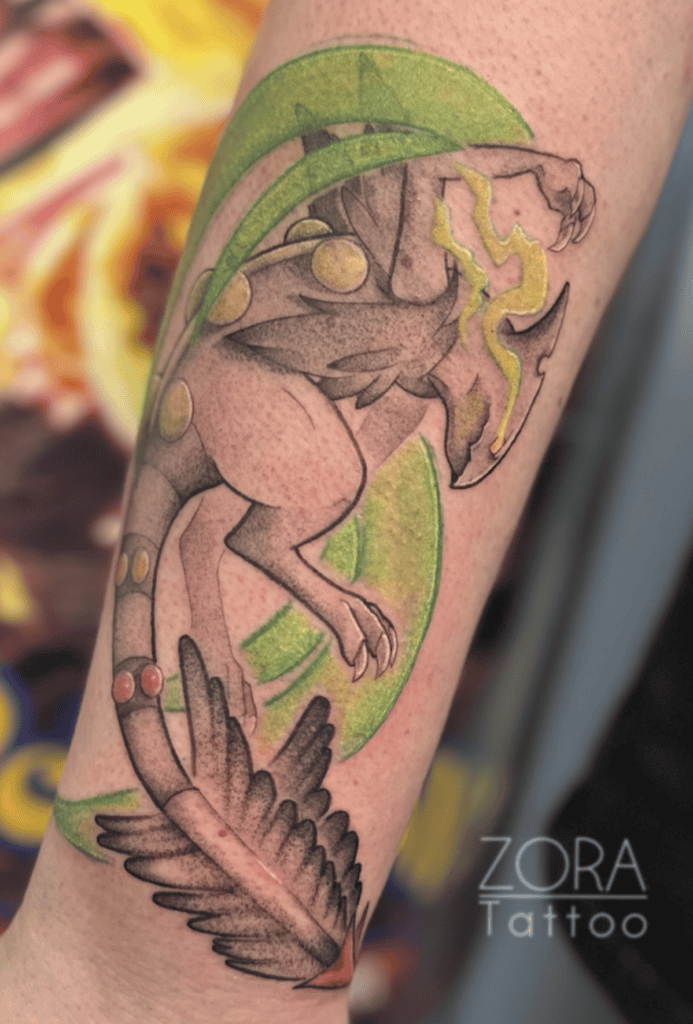 Mega Sceptile Power Mega Pokémon Tattoo