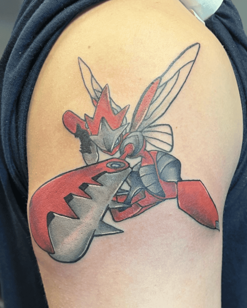 Mega Scizor Style Mega Pokémon Tattoo
