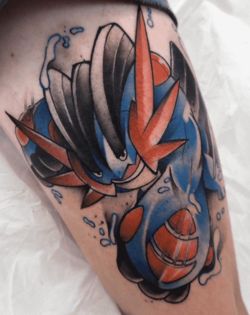 Mega Swampert Action Mega Pokémon Tattoo