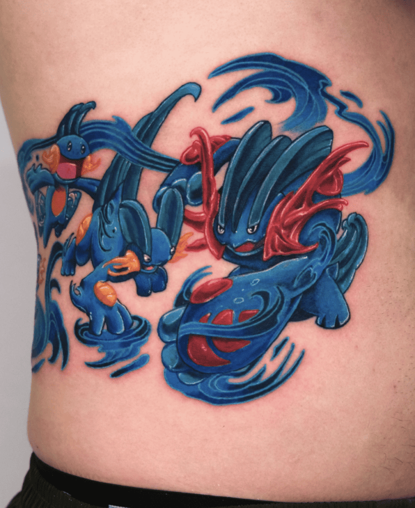 Mega Swampert Style Mega Pokémon Tattoo