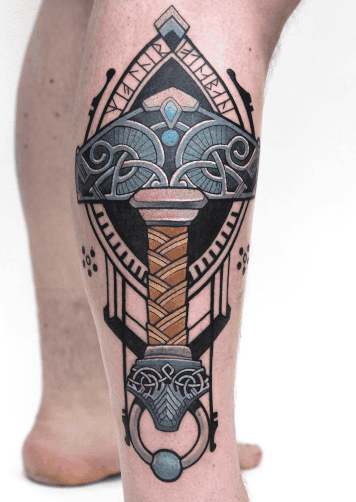 Mjölnir Norse Mythology Tattoo