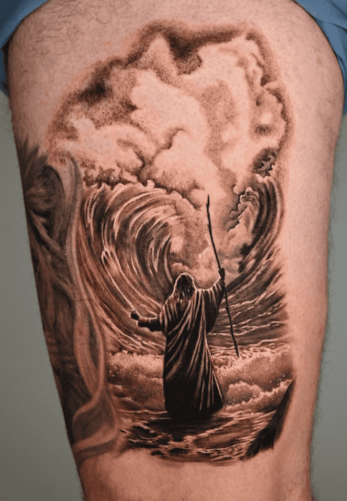 Moses Christian Mythology Tattoo