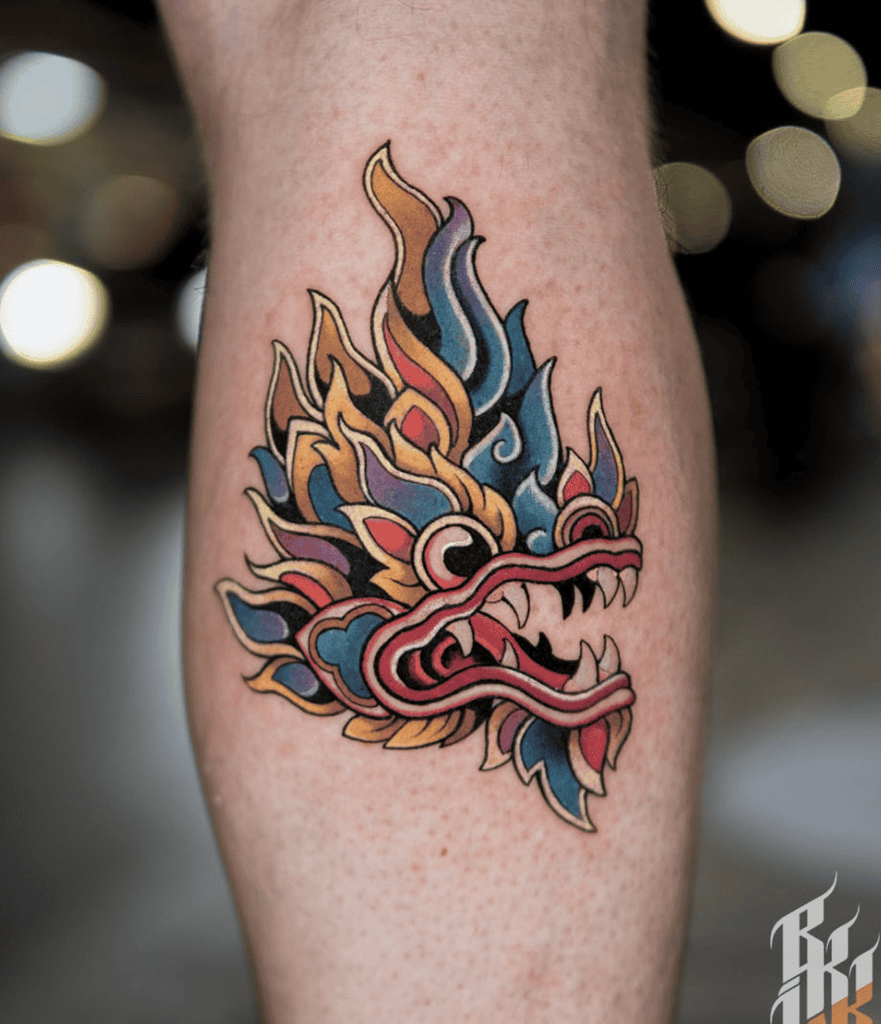 Naga Head Hindu Mythology Tattoo