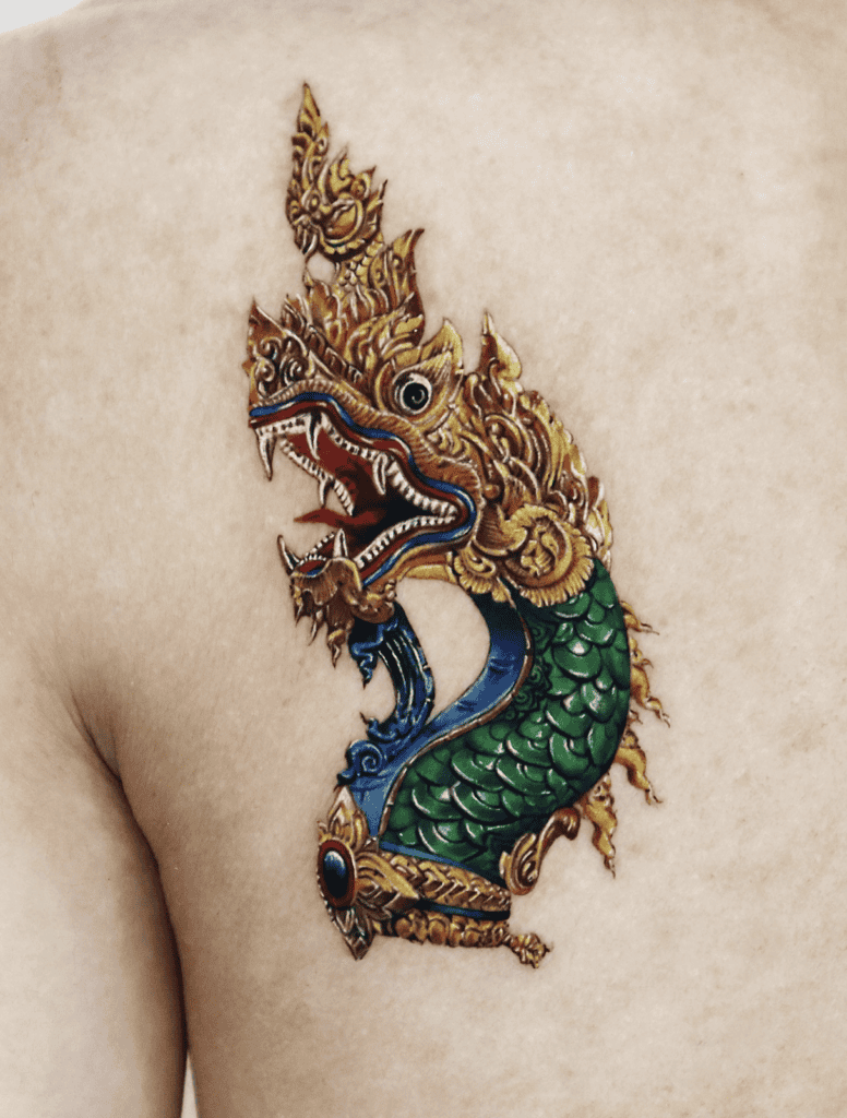Naga Snake Hindu Mythology Tattoo