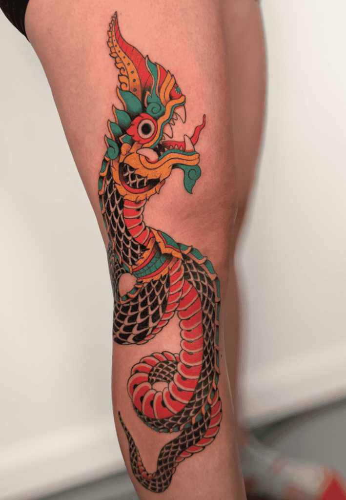 Naga Traditional Hindu Mythology Tattoo