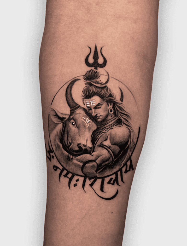 Nandi Shiva Hindu Mythology Tattoo