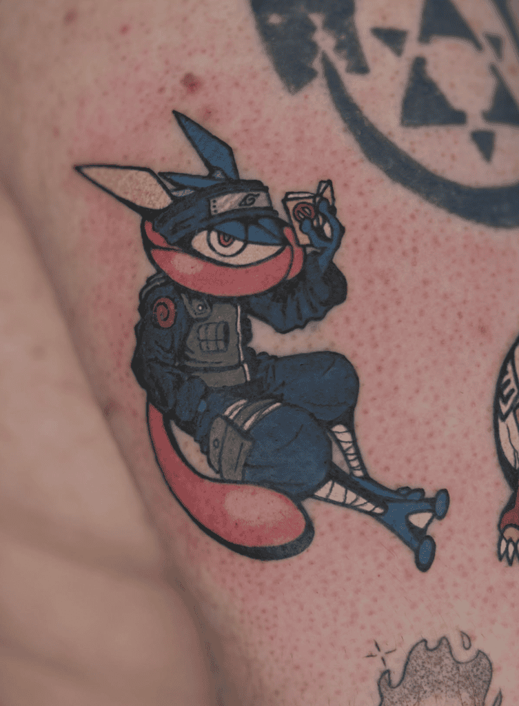 Naruto X Pokémon Greninja Tattoo