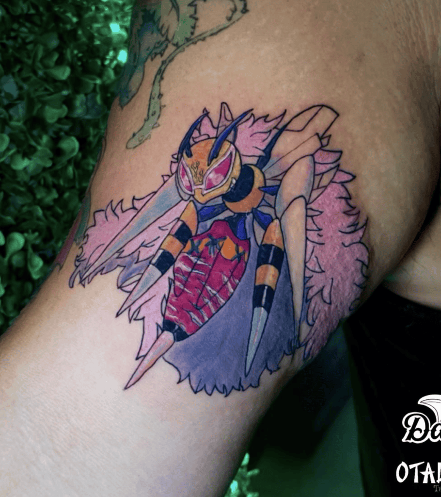 One Piece X Pokémon Beedrill Tattoo