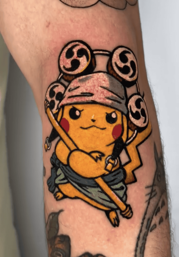 One Piece X Pokémon Enel Tattoo