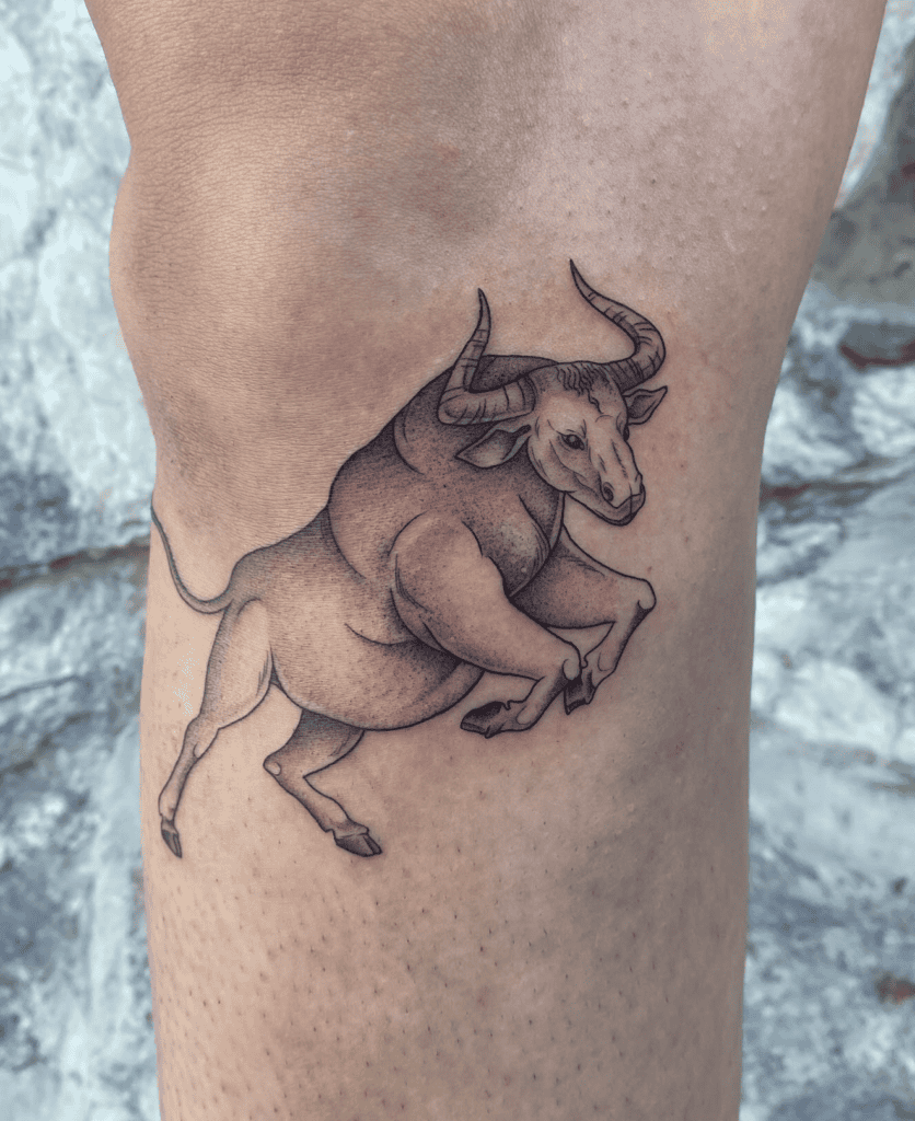 Ox Lunar Zodiac Tattoo